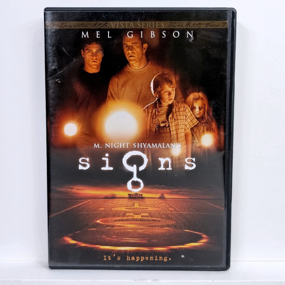Signs‎ DVD M Night Shyamalan Mel Gibson Widescreen Sci-Fi Horror Thriller 2002